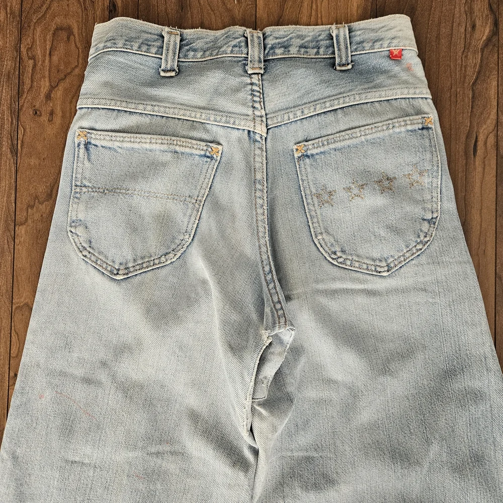 Light Blue Wide Leg Jeans - Picture 7 of 8